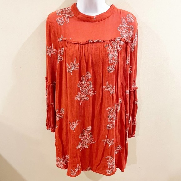 Lulus No One Quite Like You Shift Dress Orange M - Picture 2 of 13